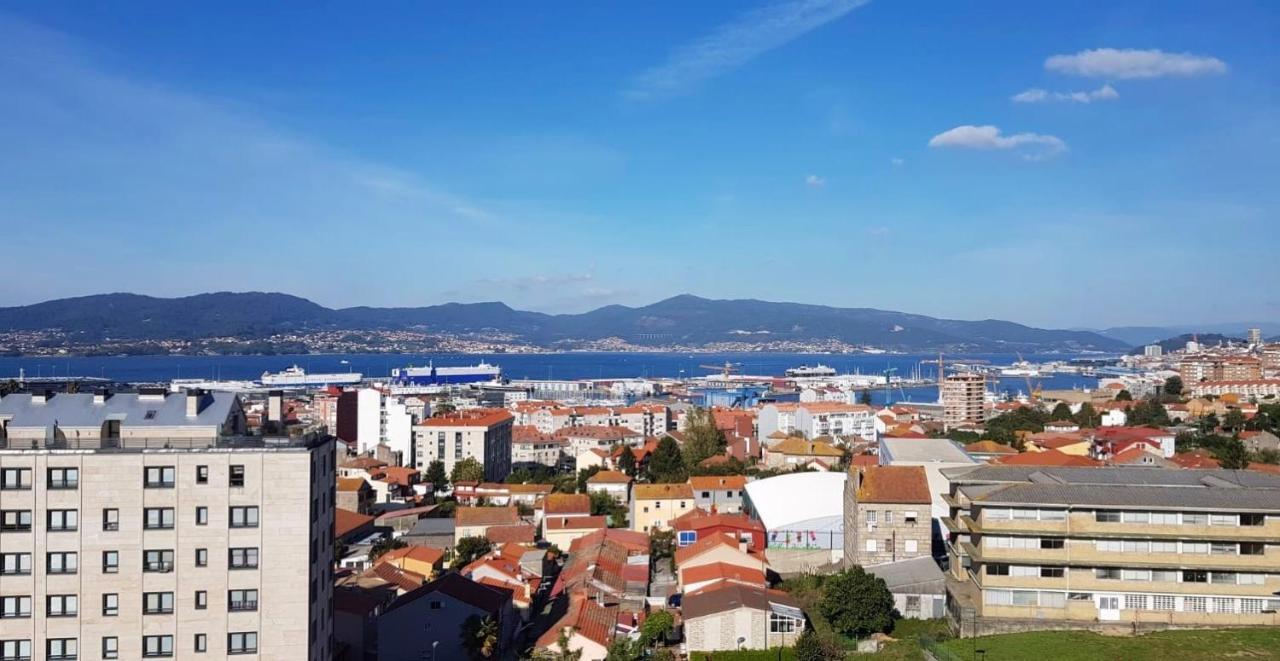 Piso Miracies- Wifi- Parking- Vistas Ria De Vigo Lejlighed Eksteriør billede